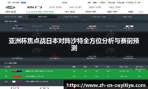 亚洲杯焦点战日本对阵沙特全方位分析与赛前预测